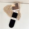 Calcetines Grises Mujer Calcetines Coreanos Sin Costuras Color Sólido Algodón Fino Transpirable Calcetines Apilados Combinan con Todo Ins Calcetines Blancos Calcetines de Media Caña Mujer