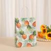 Bolsa de Compras de Centro Comercial Bolsa de Papel Kraft Impresa Bolsa Tote de Playa de Dibujos Animados Bolsa de Regalo de Dulces Venta al por Mayor