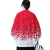 Outono e Inverno Novo Estilo Coreano Masculino e Feminino Casual Roupa Externa de Estudante Gola Redonda Suéter de Tricô Solto Floco de Neve Suéter de Natal