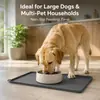 Alfombrilla de silicona para mascotas personalizada de fábrica, resistente al desgaste y a los arañazos, alfombrilla grande para comer de gato y perro, fácil de limpiar, alfombrilla antideslizante para arena de gato