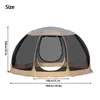 Tenda de Rede Mosquiteira para Pátio, Toldo Externo de Abertura Rápida, Guarda-Sol Portátil para Acampamentos e Piqueniques
