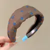 Diadema de tela de alta gama para otoño e invierno, extra ancha, adelgazante, estilo coreano, pinza para el pelo de terciopelo para mujer