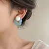 2025 Nuevo Aroma Aretes de Flores Frescas Primavera y Verano Lujo Ligero Nicho Aretes Diseño Versátil Aretes de Alta Gama