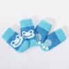 Meias para Animais de Estimação, Meias para Filhotes com Sola Antiderrapante de Alta Qualidade, Protetores para os Pés de Cachorro, Meias de Algodão para Cachorro Teddy Poodle, Pacote com 4