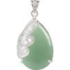 Collar de Joyería para Mujer con Colgante de Alas de Ángel de Cristal Natural Retro Europeo y Americano, Diamante, Gota de Agua, Moda, Simple, Personalidad