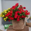 Flores Artificiales, Alegrías, Arreglos Florales de Boda, Decoración del Hogar, Ingeniería de Paisajismo de Bosque Pequeño para Jardín, Azaleas Artificiales