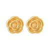 Estilo coreano ins diseño nicho flor rosa acero titanio chapado en oro arete para cartílago de la oreja moda personalidad femenina todo-fósforo joyería para la oreja