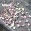 Venta al por mayor de broca para uñas mixta rojo neto color caramelo soda cristal diamante puntiagudo en forma de azúcar de roca amor joyería para uñas