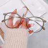 Armazón de Gafas Redondas Uña de Arroz Anti Luz Azul TR90 Mismo Estilo que Celebridad de Internet Se Puede Equipar con Lentes Planos para Miopía Armazón de Gafas Adelgazantes para Rostro Plano