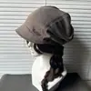 Nuevo Sombrero Holgado Vintage 2026 para Mujer, Sombrero de Estilo Japonés Perezoso para Clima Frío, Gorra Plana de Ala Corta, Circunferencia de Cabeza Grande, Gorra para Adelgazar la Cara