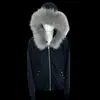 Comercio Exterior Sudadera con Capucha y Cremallera Cardigan de Felpa con Cuello de Strass Estilo Oscuro Y2K Ropa Urbana de Moda para Mujer Venta al por Mayor