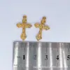 Colar Cruz de Liga DIY Masculino e Feminino Corrente de Casal Presente Acessórios de Joia Pode Usar Colar com Pingente de Corda de Couro