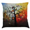 Amazon Wish Creativo Transfronterizo Pintura al Óleo Planta Árbol de la Vida Funda de Almohada Impresa Almohada para Coche Almohada Impresa