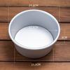 Molde para Hornear de Aleación de Aluminio Anodizado Fondo Vivo Molde para Pastel Chifón Antiadherente Fondo Sólido Mousse Molde Cuadrado Redondo Herramienta para Hornear
