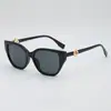 Óculos de Sol Versáteis de Novo Estilo Europeu e Americano, Formato Gatinho, Personalidade, Moda, Sem Grau, Adequados para Lentes de Grau ou Lentes Planas