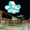 Led diamante em forma de lustre sala de exposições escritório de conferência ginásio shopping center supermercado criativo em forma de lâmpadas de emenda