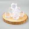Cor transparente de celebridade da internet 18*18 quadrado 3D quadrado feito à mão diy resina joias acessórios cola creme brilhante atacado