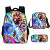 Mochila Nueva de Anime de Dibujos Animados de Dragon Ball de Amazon para Estudiantes de Primaria y Secundaria, Bolsa Escolar, Bandolera, Estuche para Lápices, Set de Tres Piezas