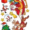 Pegatinas navideñas para vidrio, exquisitas pegatinas estáticas extraíbles, pegatinas navideñas combinadas para ventanas, decoraciones navideñas 2023, nuevas