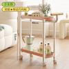 Pequeno carrinho de armazenamento Rack de sofá móvel Capas laterais Armário lateral criativo Pequena prateleira de flores Sala de estar Armazenamento de lanches multicamadas