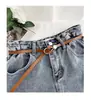 Moda coreana para mujer cinturón fino decorativo para la cintura con hebilla de gota de agua y nudo para falda suéter traje abrigo lote