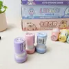Sello de Mano Sensible a la Luz de Dibujos Animados Sello de Resorte Labu Sello de Manual de Niños Sanrio Guardería Niños Pequeño Dudu Sello de Manual