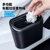 Cubo de Basura para Coche, Cubo de Almacenamiento Montado en la Puerta, Colgante Multifuncional para Puerta Lateral con Tapa, Caja de Almacenamiento Creativa para Coche