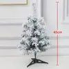 Árbol de Navidad Blanco flocado Navidad PVC nieve hecho pino decoración ventana centro comercial árbol vale de membresía
