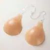 Almohadillas de silicona invisibles sin costuras tipo gota para colgar del cuello, push-up para senos pequeños para que parezcan más grandes, adecuadas para vestidos de novia, anti-exposición, autoadhesivas