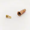 Conector de Tubo Capilar de Cobre 3mm 1.15m com Tampa e Pino para Montagem de Tubo Capilar de Ar Condicionado e Geladeira 2 Pontos