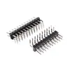 Espaçamento de pinos dobrados 2,54 mm fileira dupla pino dobrado conector de pino dobrado 90 graus 2x2p/3/4/5/6/10/20/40p