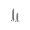 800 Piezas/M2 tornillo autorroscante de cabeza avellanada cruzada de acero inoxidable conjunto de tornillos autorroscantes de cabeza plana de acero al carbono níquel