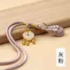Novo Botão Cheongsam Estilo Chinês com Borla Enrolada, Fivela de Segurança com Borla Pipa, Sino de Metal Chinês Tradicional, Botão Tecido Hanfu