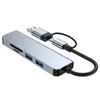 Hub USB Transfronterizo 5 en 1 Hub Uno a Cuatro 3.0 Tipo C para Laptop Divisor Expansión USB