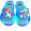 Moda de Celebridades de Internet Zapatillas Luminosas para Niños Zapatos de Cristal de Fresa Luces Brillantes Sandalias Brillantes para Niñas