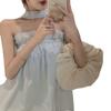 Camisole Meninas Design Elegante Sem Mangas Sexy Pescoço Top Verão Camiseta Ombro Curto Na Moda