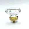 Suministros del Fabricante Manijas de Cristal, Manijas de Cajón Huevo de Paloma de Latón, Manijas de Puerta de Gabinete, Manijas de Base de Latón para Puertas de Armario
