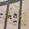 Feliz Cita lindos stickers decorativos de dibujos animados xinxin para niñas, funda de teléfono DIY, tablet y pegatinas para agenda