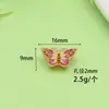 Venta Directa de Fábrica de Accesorios para Pulseras de Mariposa Esmaltadas Chapadas en Oro que Conservan el Color, Espaciadores de Cuentas para DIY y Accesorios al por Mayor