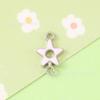 Colgante de aceite de gota de estrella de cinco puntas de doble cara colorido, pendientes caseros, collar, pulsera, accesorios de joyería, gran cantidad Congyou