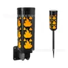 Nueva lámpara de pared solar de llama para decoración de jardín exterior, lámpara de patio, lámpara de antorcha de suelo para paisaje de villa exterior