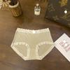 Calzones de algodón sexys de talle medio para mujer, talla grande, reductores de abdomen, transpirables, cómodos, de color contrastante, color nude