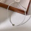 Colar de Letra com Pérola e Design Único, Versátil e Estiloso, Gargantilha Choker de Moda de Alto Padrão