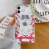 Dibujo animado Adecuado para funda de teléfono móvil Apple 12 Borde recto 16Pro Silicona Carcasa blanda Iphone15Promax Pareja Nuevo estilo