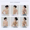 Chaleco de Yoga para Mujer con Efecto Enfriamiento Integrado, Escote Bajo, Diseño de Espalda Cruzada, Sujetador Incorporado, Top Ajustado