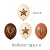 Conjunto de Balões de Látex Cartoon de 12 polegadas Balões Temáticos para Festa de Aniversário Múltiplos Padrões Festa 18 peças