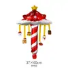 Globos de Papel de Aluminio Navideños Transfronterizos Modelo Nuevo Árbol de Navidad Papá Noel Muñeco de Nieve Reno Bastón Copo de Nieve Caja de Regalo Soldado Cascanueces