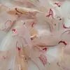 Nuevo Vestido Hanfu de Verano Bordado Tela Bordada Punto Línea Multicolor Bordado Plano Tela Bordada Láser