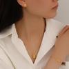 Novo colar de cabaça escovada estilo chinês, moderno, retrô, requintado, leve, luxuoso, elegante, de alta qualidade, com corrente de clavícula para mulheres
