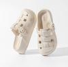 Bug Bunny Verano Nuevo Zapatos con Agujeros Suela Gruesa Ropa Exterior Suela Suave Antideslizante Moda Zapatos Burkenneth Sandalias Baotou de Fondo Plano